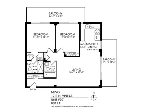 a floor plan of a house with a bedroom and a living room